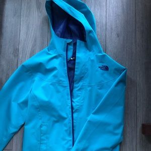 North Face Blue Rain Jacket